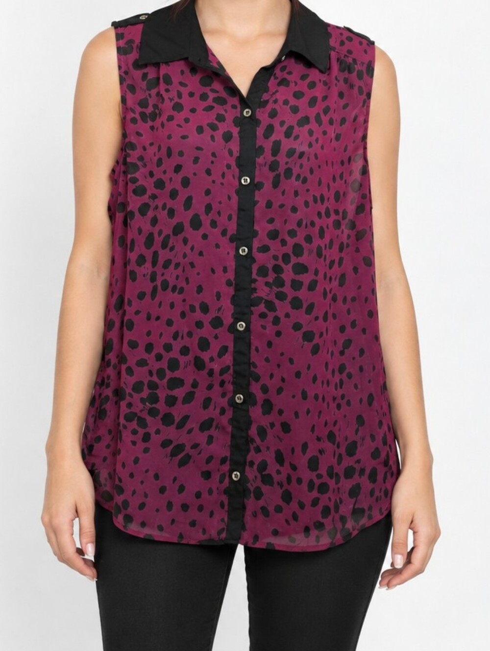 Leopard Print Mesh Sheer Top